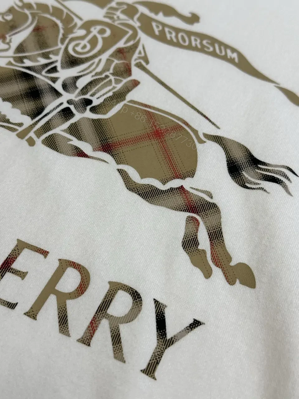 View 5 of Oversized White Graphic Tee: Horse Motif, Premium Cotton