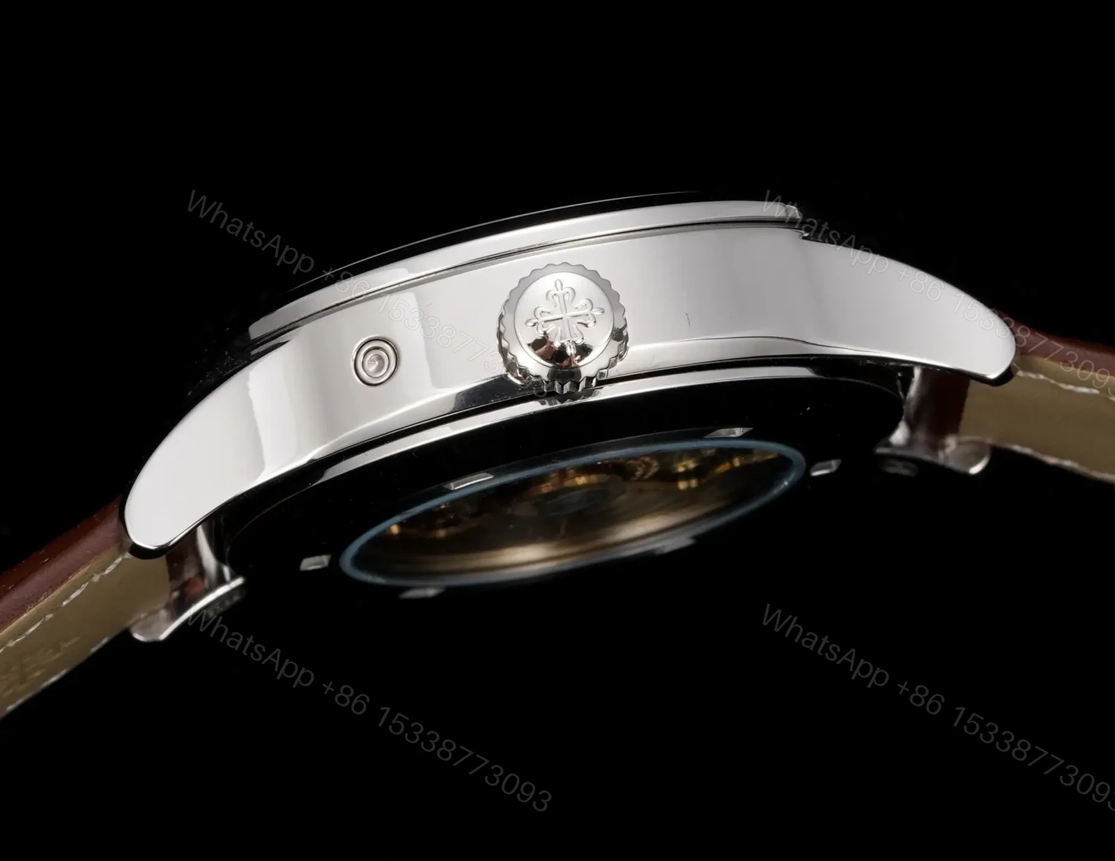 View 5 of Patek Philippe Calatrava Pilot Travel Time 42mm Leather Strap Premium Edition 5524G-001