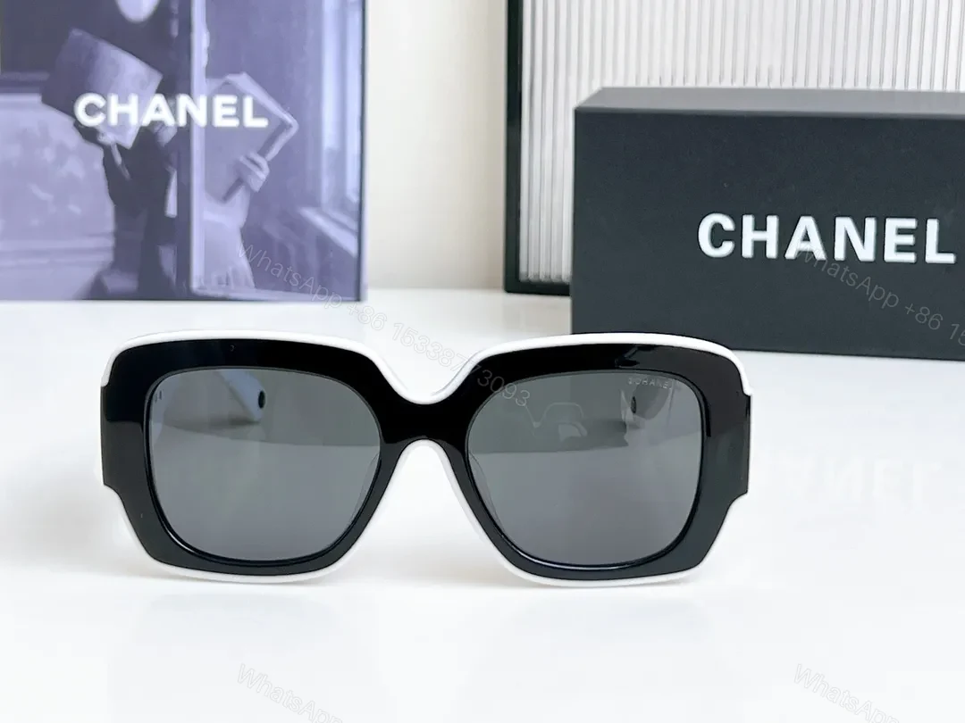 View 3 of Two-Tone Bold Square Sunglasses with Gradient Lenses, Luxury Casual Eyewear