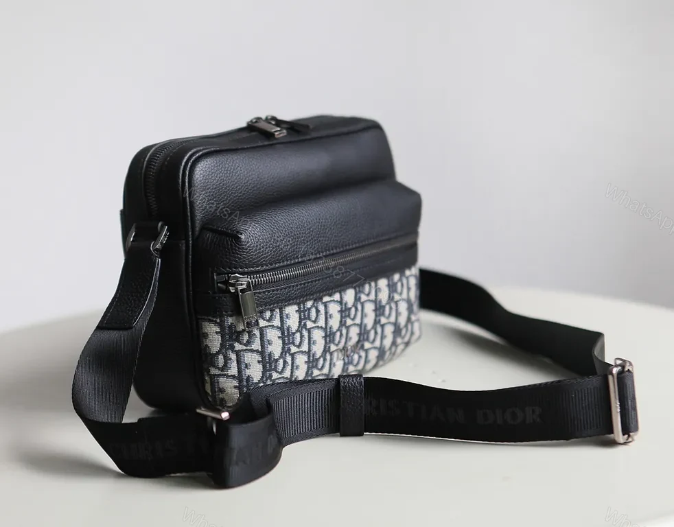View 2 of Chic Compact Crossbody: Dior-Inspired Texture Luxury Bag