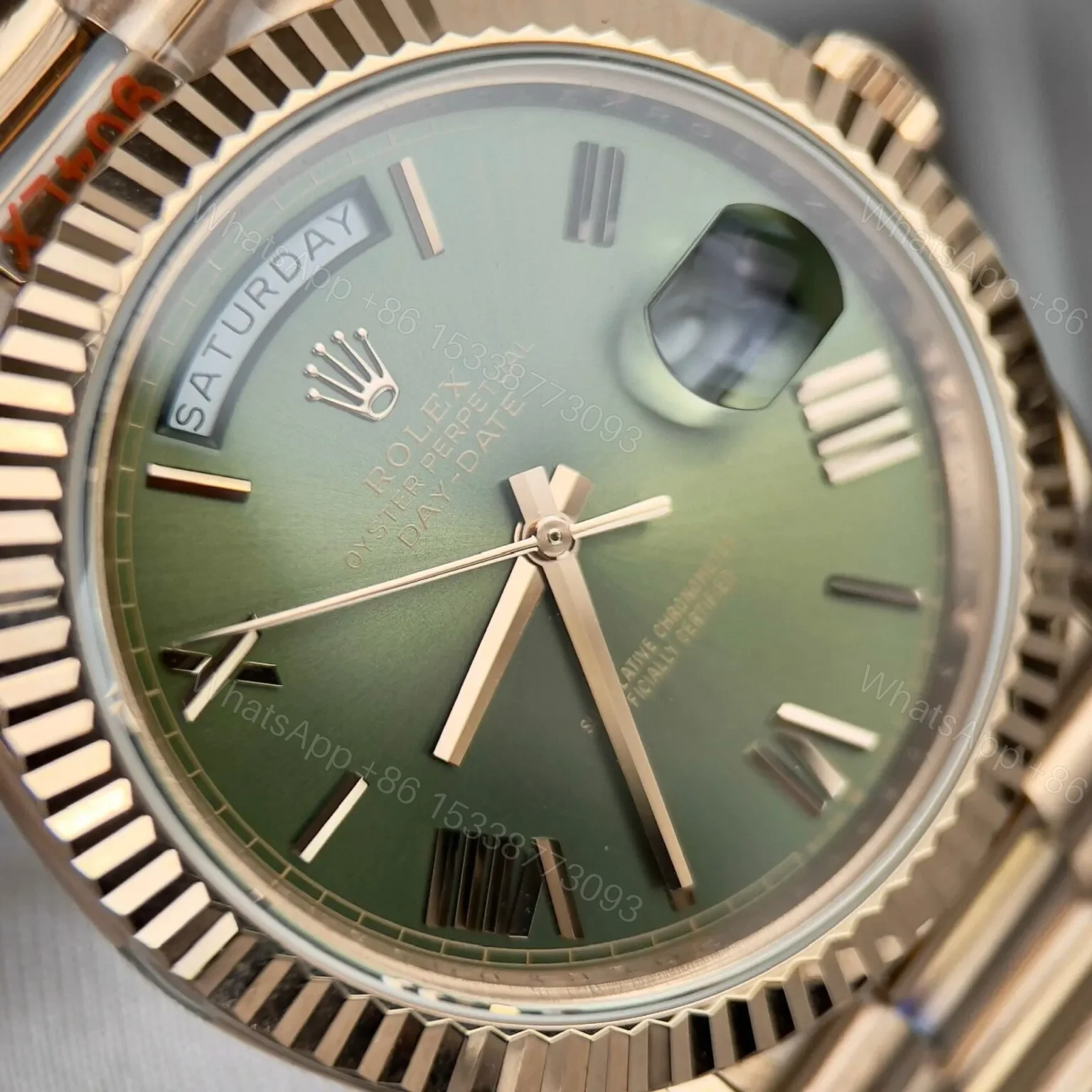 View 4 of Superclone Rolex Day-Date Olive Green Dial 228235-0025 40 mm