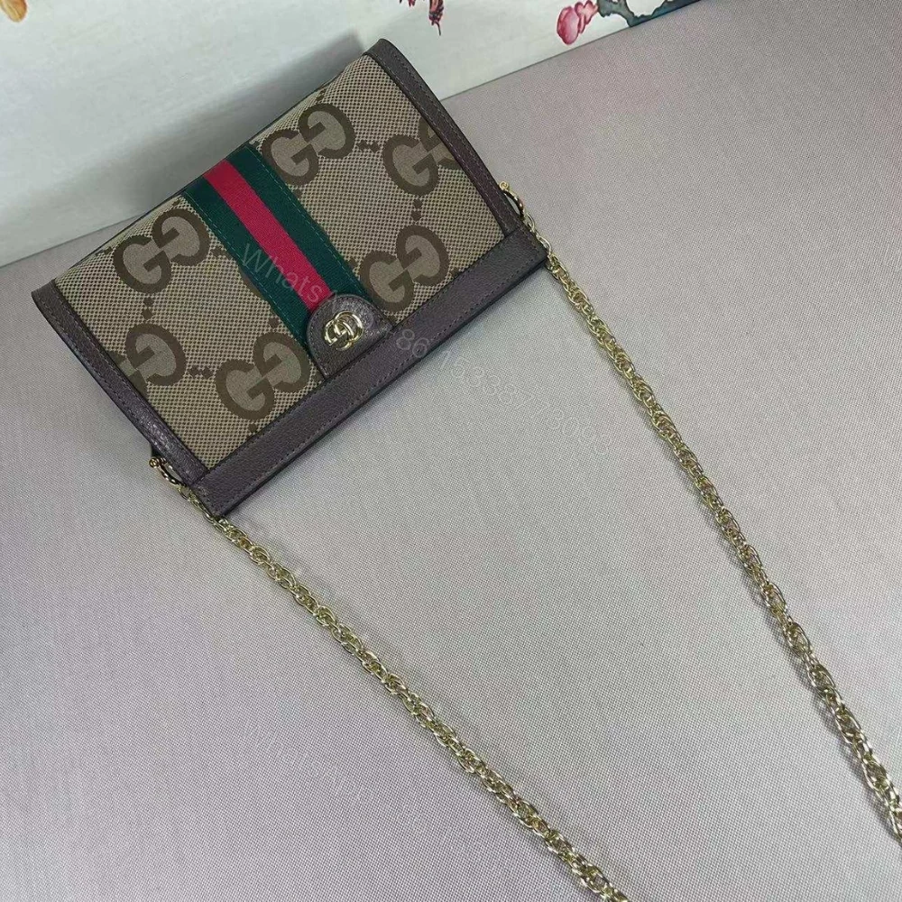 View 4 of Gucci Ophidia Jumbo GG Small Shoulder Bag Camel And Ebony 26Cm 503877 UKMIG 2570