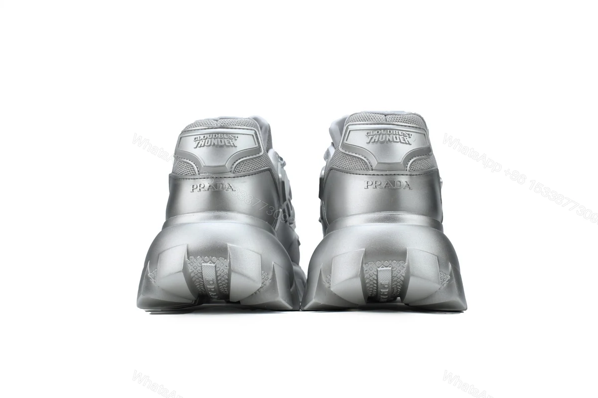 View 4 of Prada Sneakers Silvery