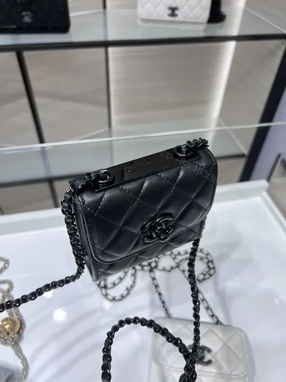 View 3 of Chanel-Inspired Quilted Crossbody: Sleek All-Day Chic Bag
