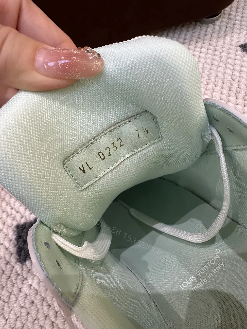 View 5 of Mint-Tone Leather & Suede High-Tops: Modern Luxury Comfort