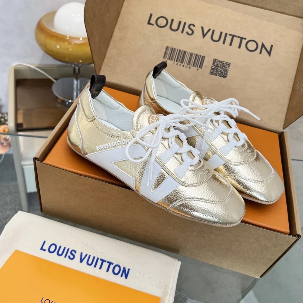 View 2 of Louis Vuitton LV Sneakerina Gold 1AICAN