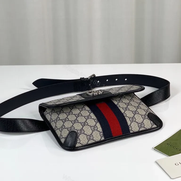 View 2 of GG Supreme Canvas Belt Bag: Structured Luxury, Hands-Free Style