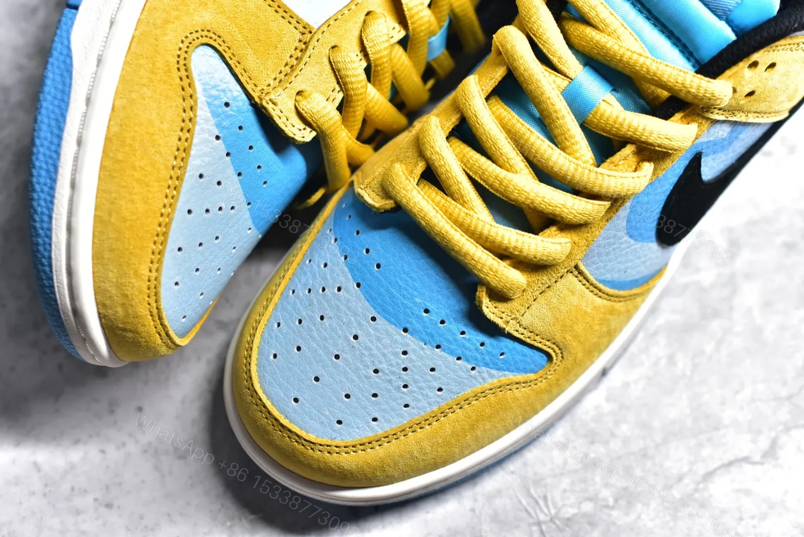 View 5 of Nike SB Dunk Low x Powerpuff Girls Yellow Blue Replica