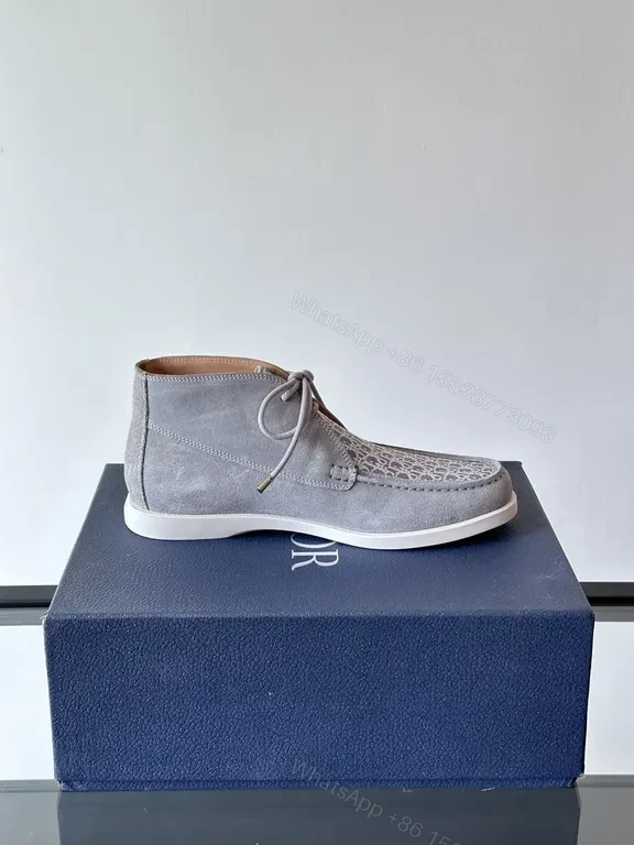View 2 of Chic Gradient Patterned High-Top Sneakers with Nike-Esque Detailing