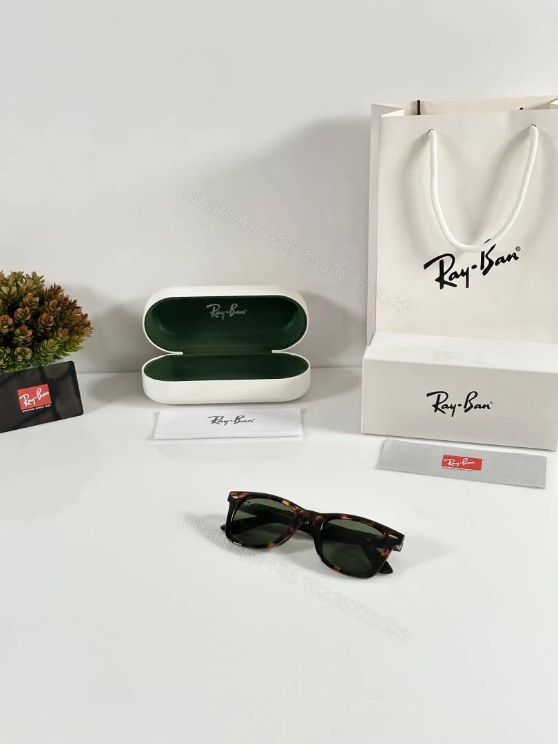 View 4 of First Copy Ray Ban 2140 Tiger Green Luxury Designer Sunglasses UV Protected Premium Eyewear