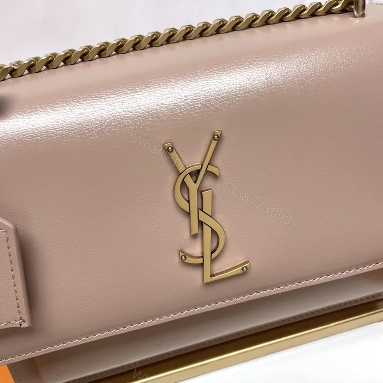 View 2 of Chic Leather Crossbody with Gold Logo â€“ Luxe Everyday Bag