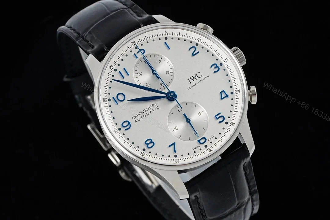 View 3 of IWC Portuguese Chrono-Automatic Stainless Steel / Silver IW3714-46
