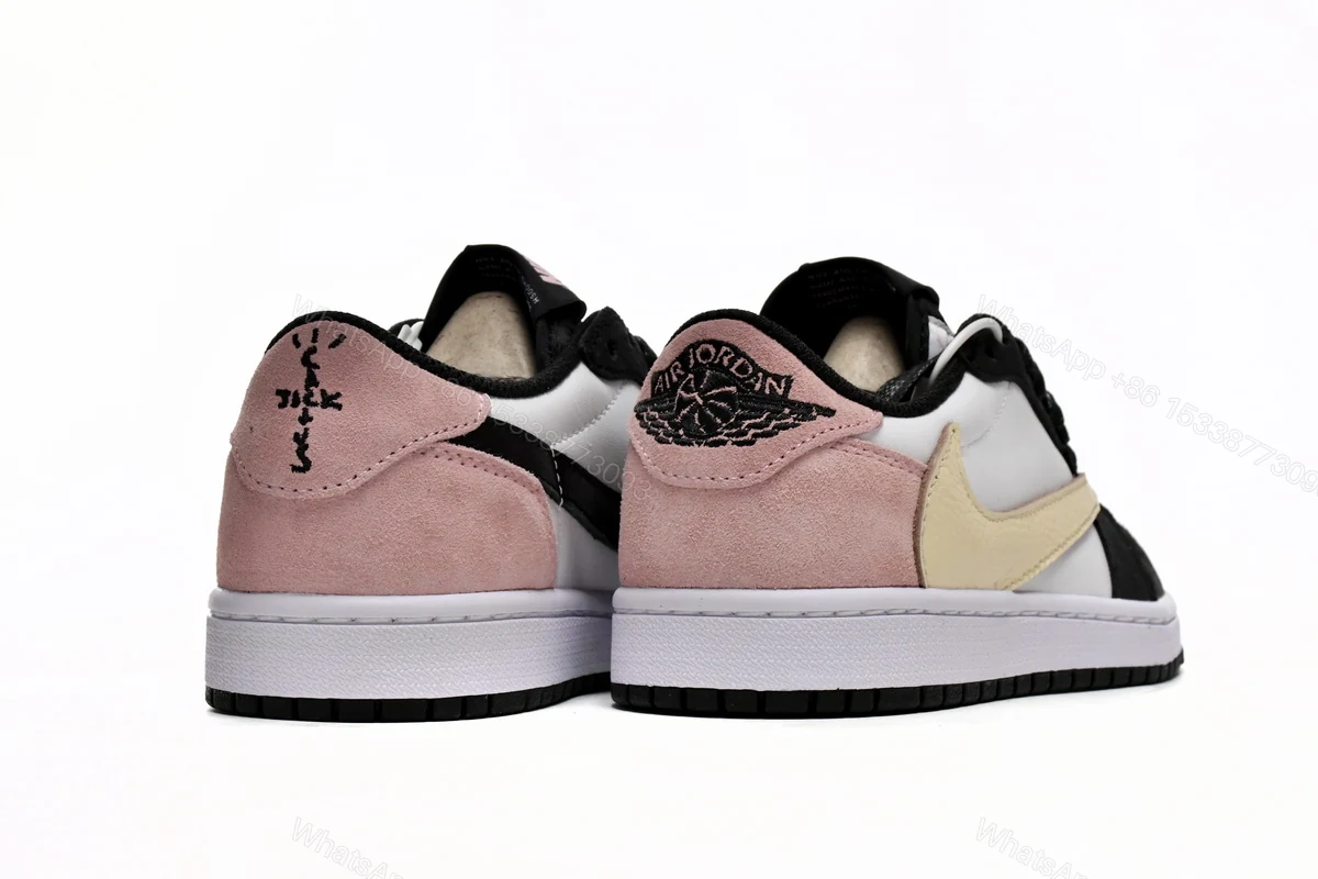 View 8 of Travis Scott x Air Jordan 1 Low Black Red DM7866-066