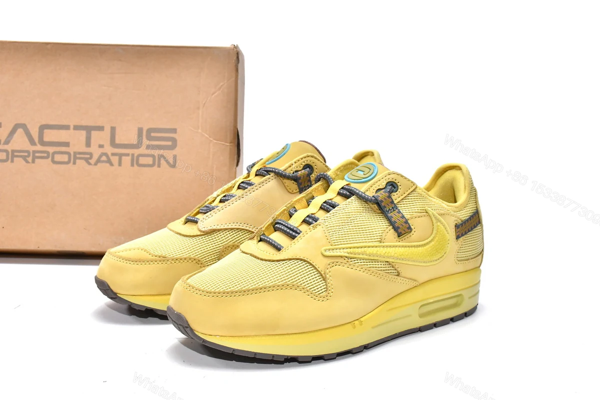 Travis Scott x CACT.US CORP x Nike Air Max 1 Saturn Gold DO9392-700 — view 2