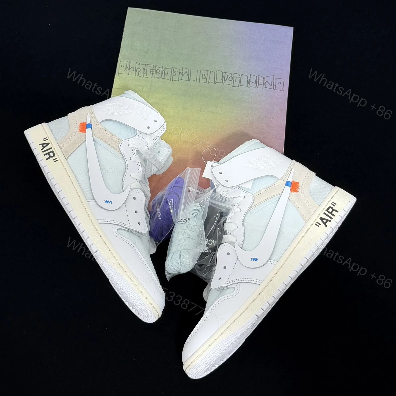 View 5 of Virgil Abloh ArchiveTM x Air Jordan 1 High OG “Alaska” Reps