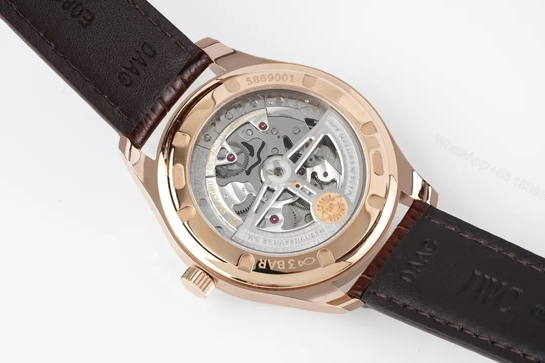 View 9 of IWC Portugal 40MM Watch White Dial Rose Gold Leather Strap Ultimate IW500118