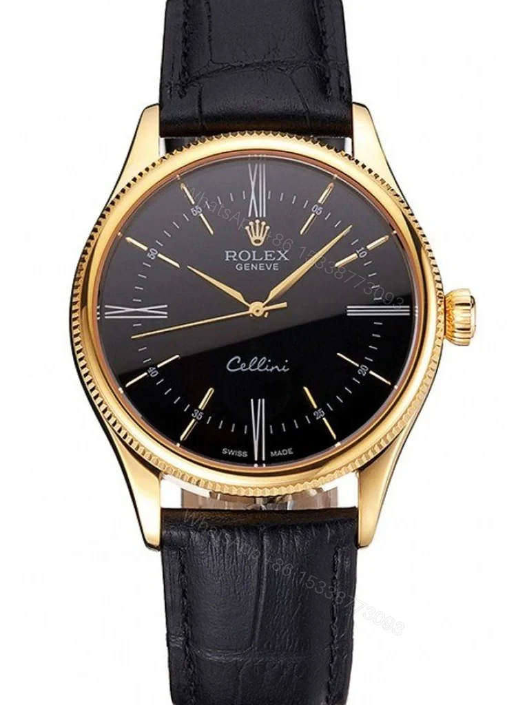 Superclone Rolex Cellini Black Dial REP016814 — view 1