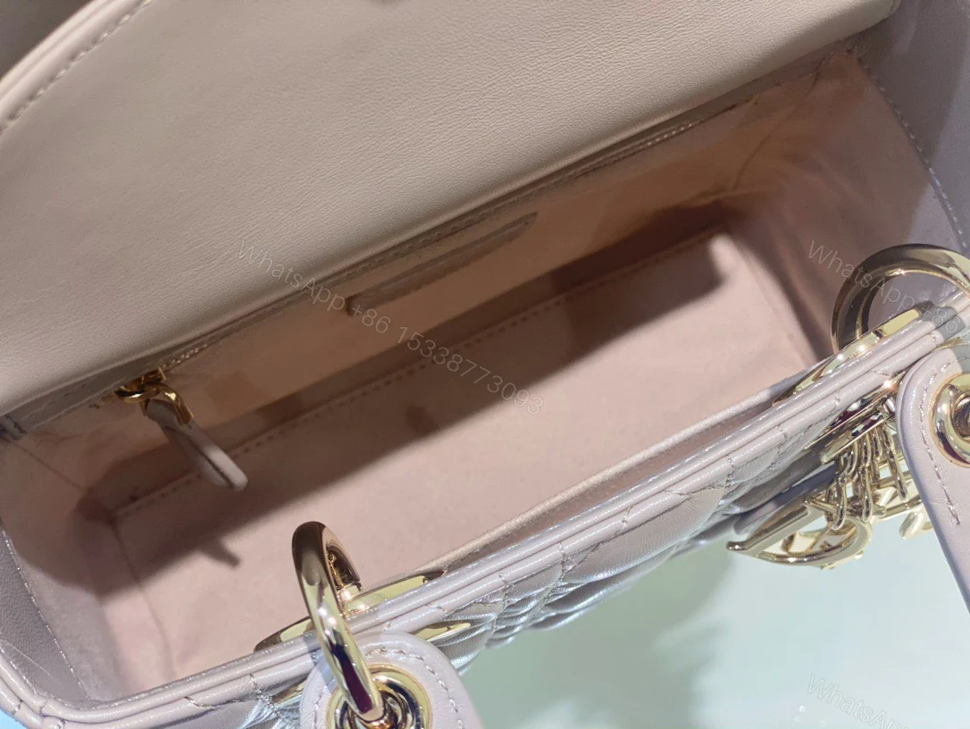 View 6 of Dior Lady Super Light Pink Handbag 20cm