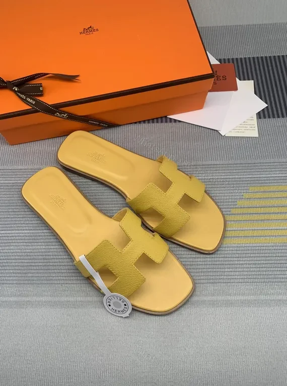 View 3 of Butter Yellow Calfskin Oran Slide - Luxe Minimal Sandal