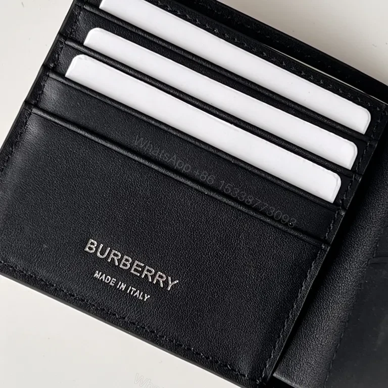 View 8 of Burberry Check Wallet: Premium Coated Canvas, Slim Bi-Fold