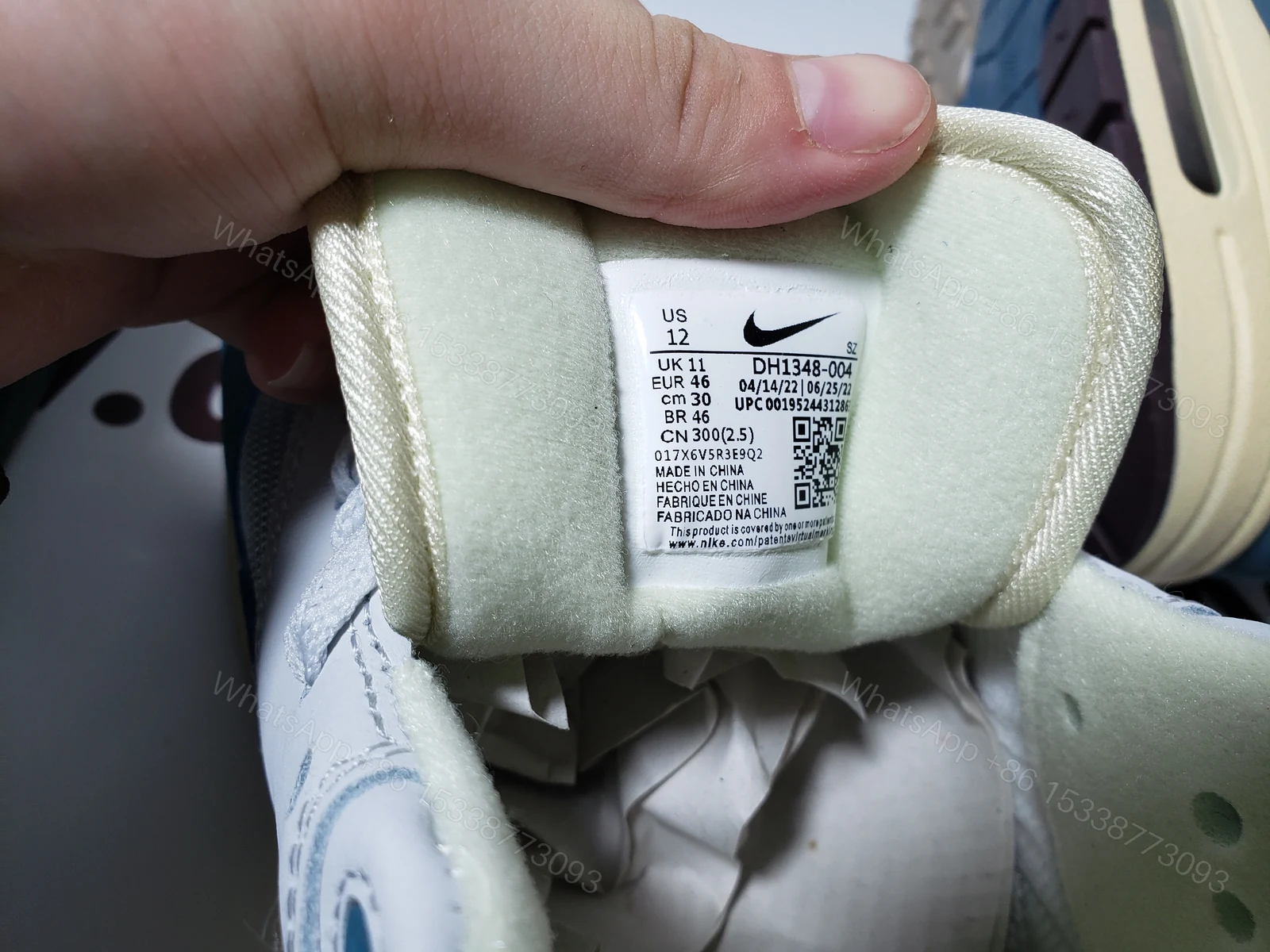 View 4 of Patta x Nike Air Max 1 "Aqua Noise" DH1348-004