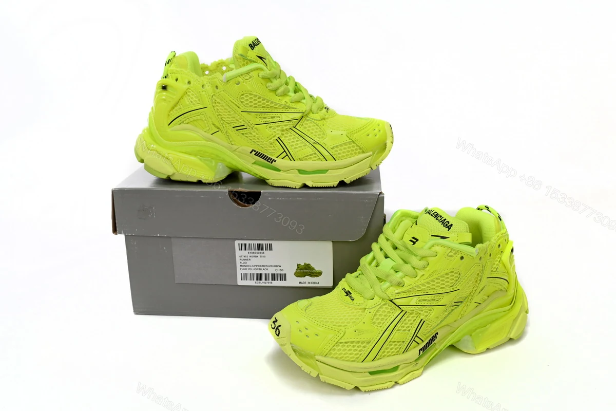 View 2 of Balenciaga Runner Fluorescent Green 677402 W3RB4 7510