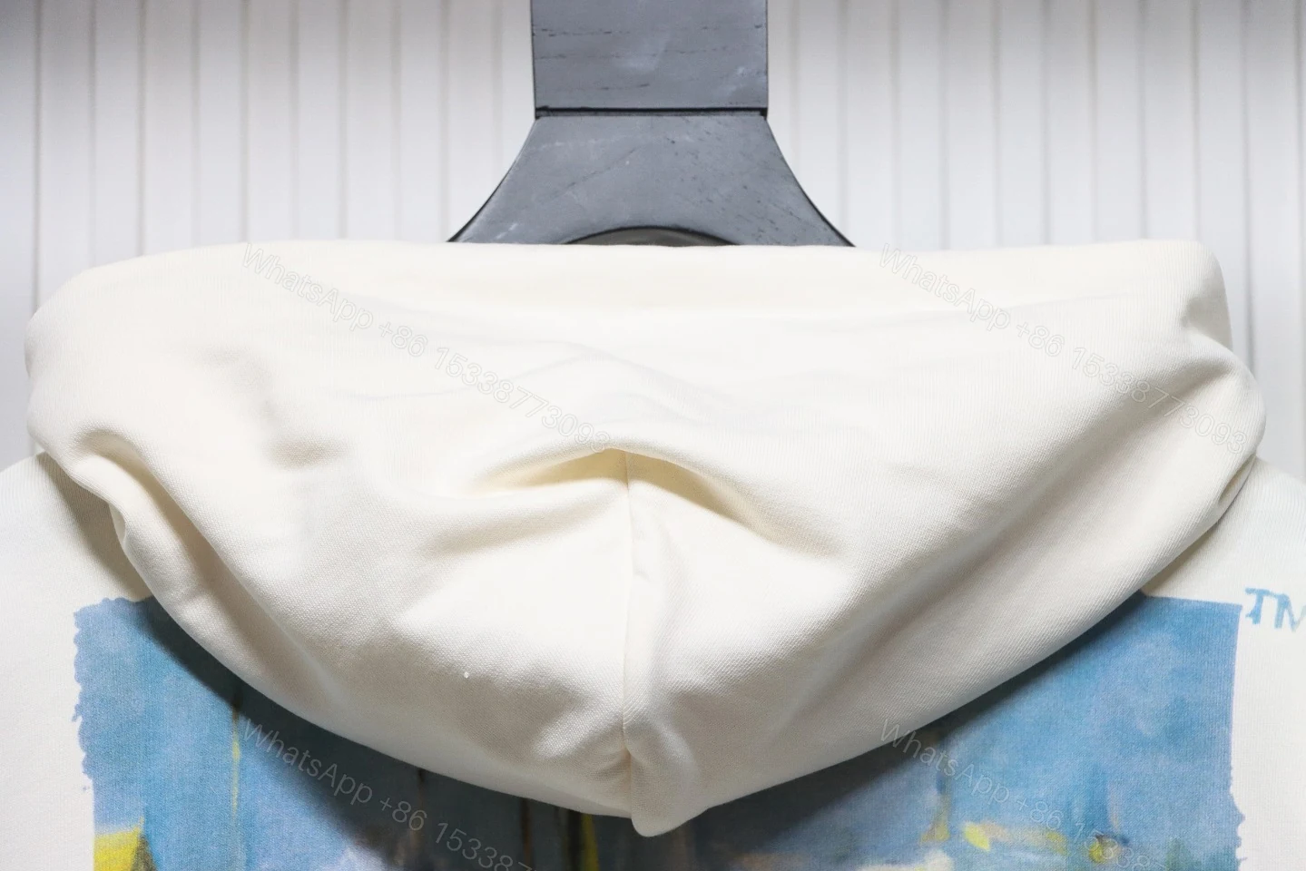 View 6 of Off-White Oil Painting Printed White Zipper Hoodie