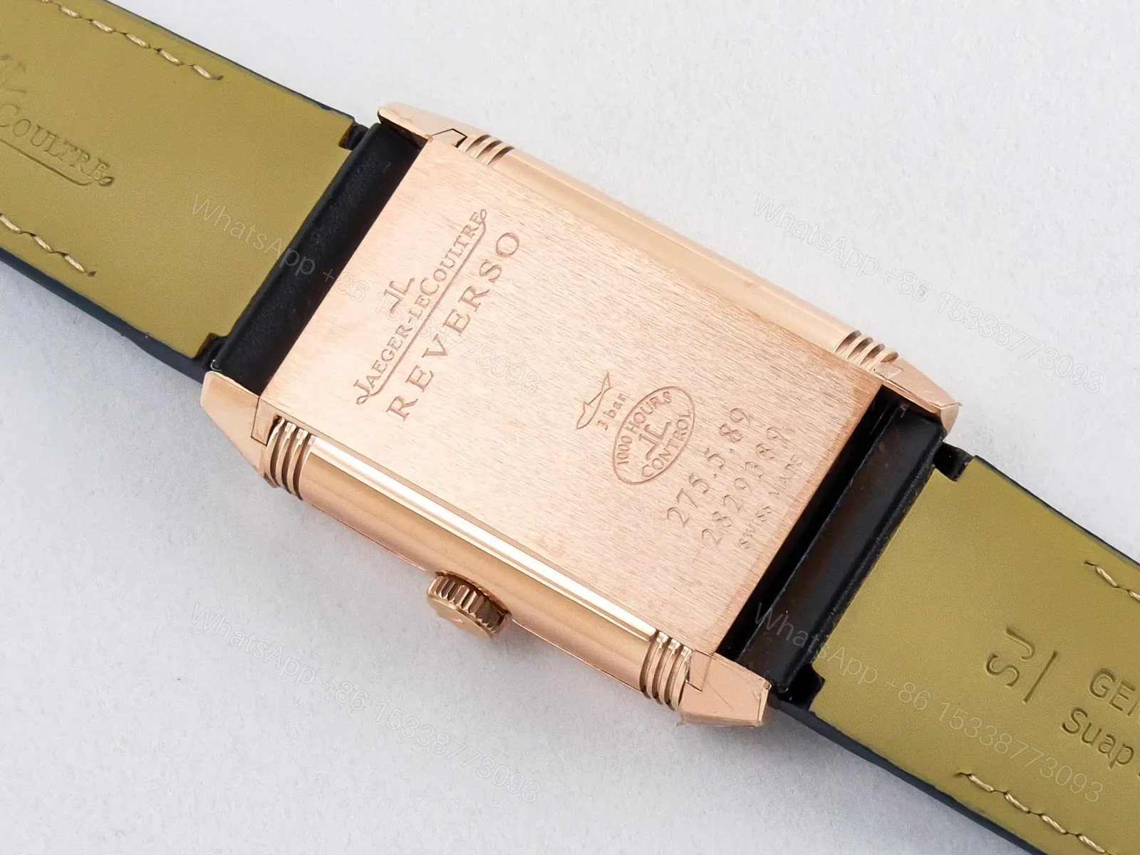 View 20 of Reverso Tribute Duoface Small Seconds RG MGF Best Edition Blue Dial on Blue Leather Strap A854A