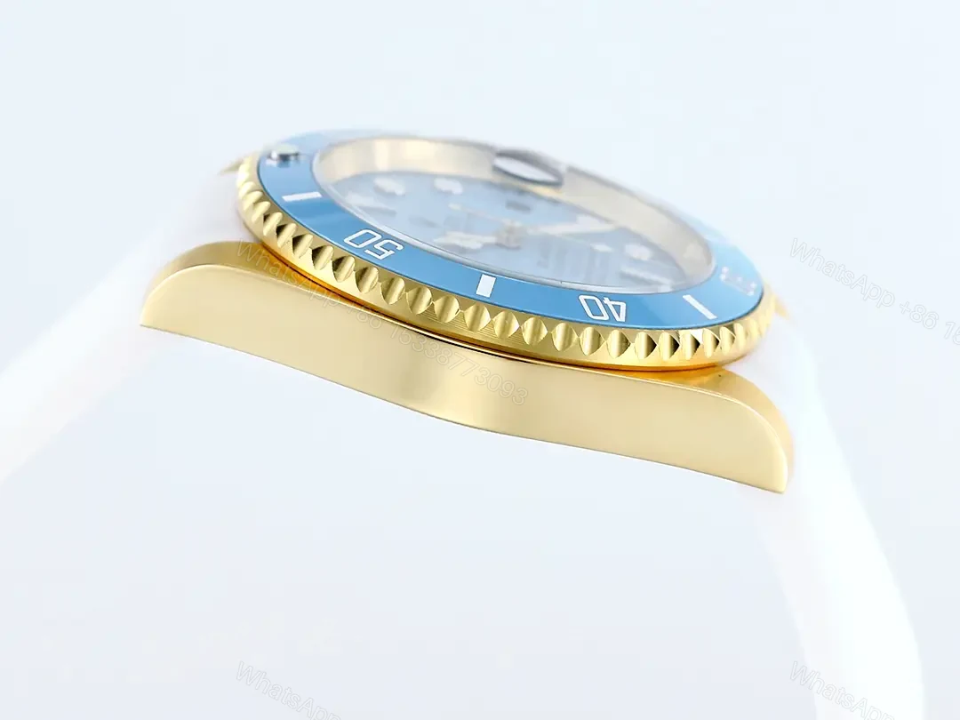 View 7 of Stunning blaken tiffany submariner replica 40MM Yellow Gold Custom RG-BLAKEN-TIFFANY-SUB-GOLD