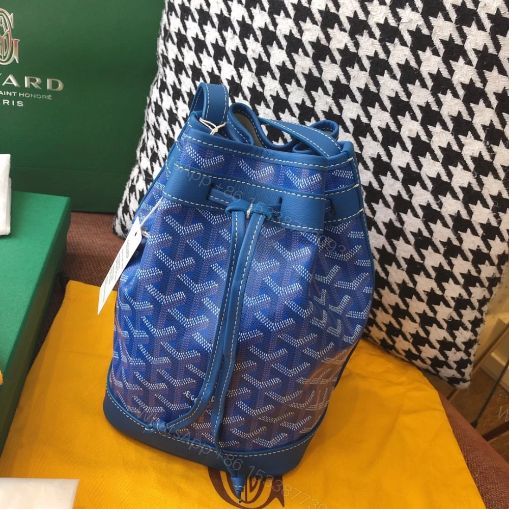 View 2 of 高仿Goyard*PEFLOT3抽繩水桶包藍色免檢版