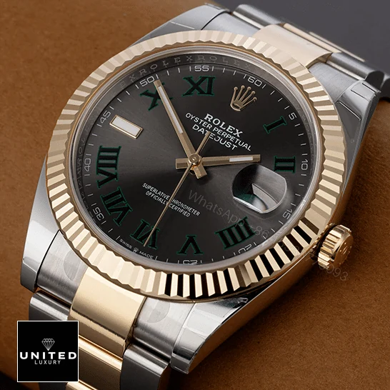 View 9 of Rolex Datejust 116333-0001 Grey Roman Replica