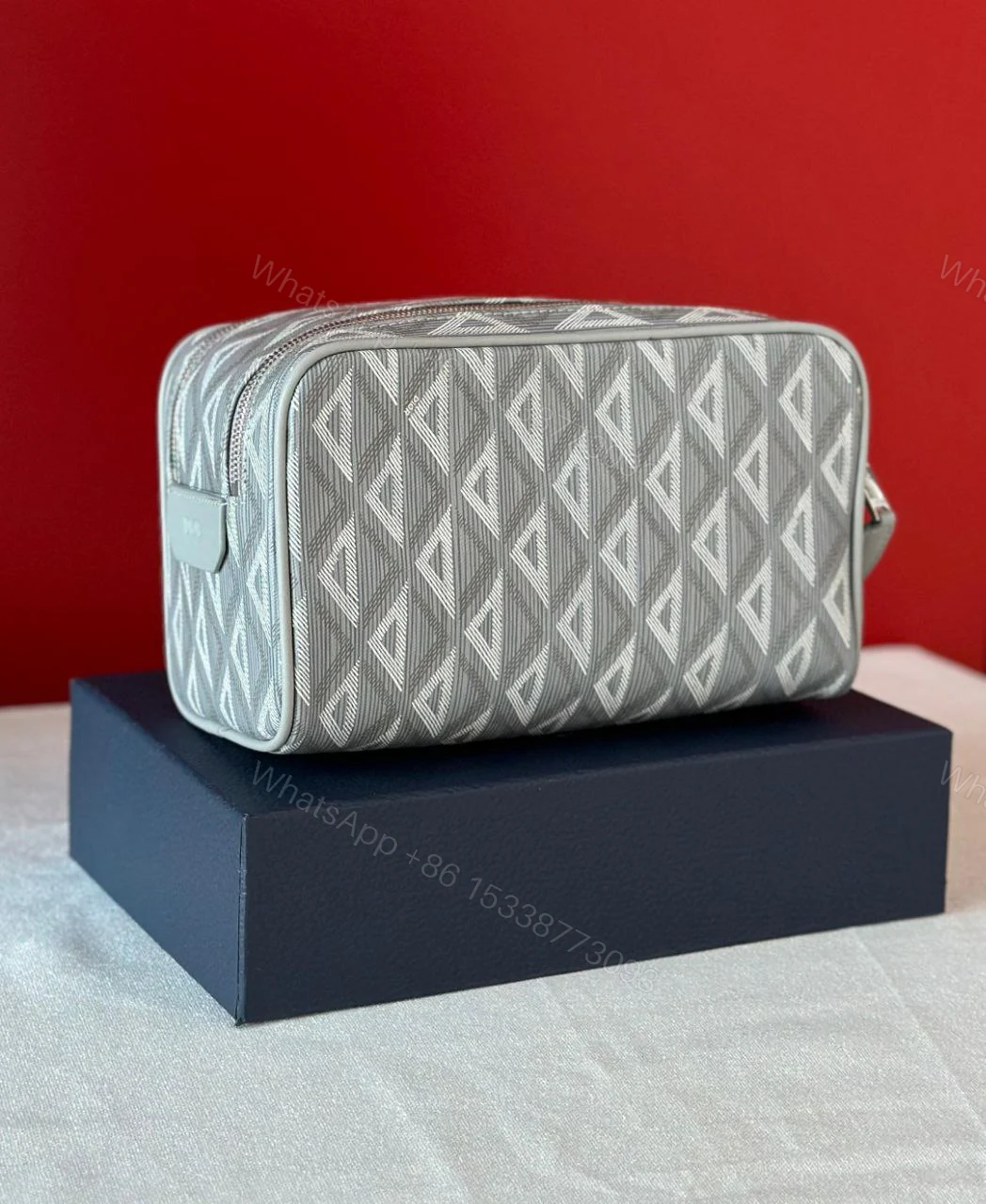 View 2 of Dior Toiletry Bag with leather handle