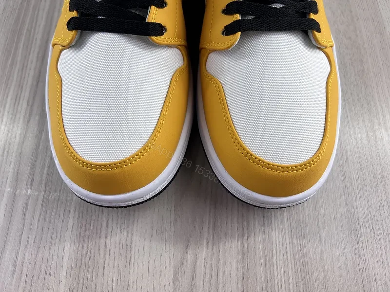 View 9 of Sunburst Yellow Leather Sneakers: High-Top Luxury Comfort