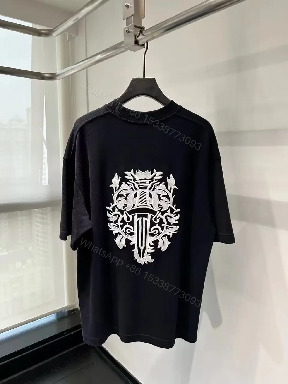 View 6 of Neutral Off-White Cotton Tee: Minimalist, Relaxed Fit, Premium