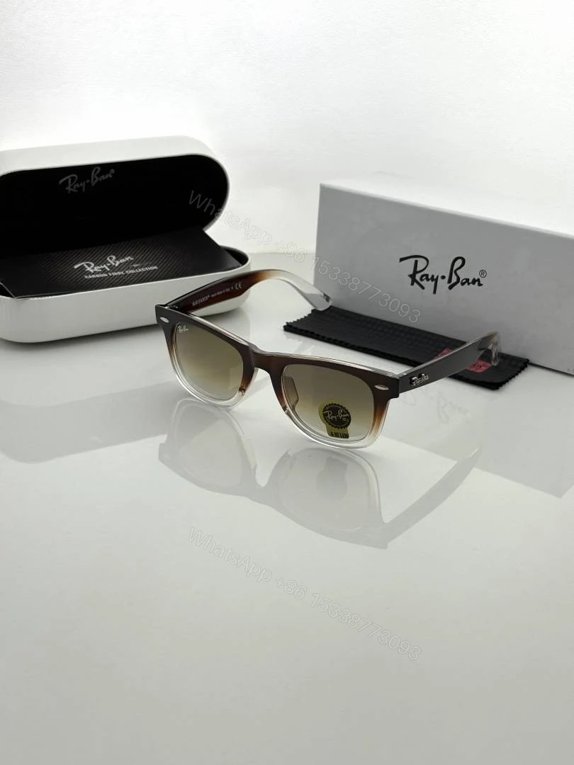 First Copy Ray Ban 2140 Brown Shaded Luxury Designer Sunglasses UV Protected Premium Eyewear — view 1