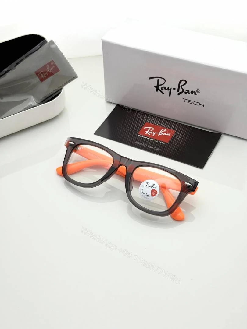 View 3 of First Copy Ray-Ban 2140 Grey Orange Day Night Sunglasses UV Protected Premium Quality