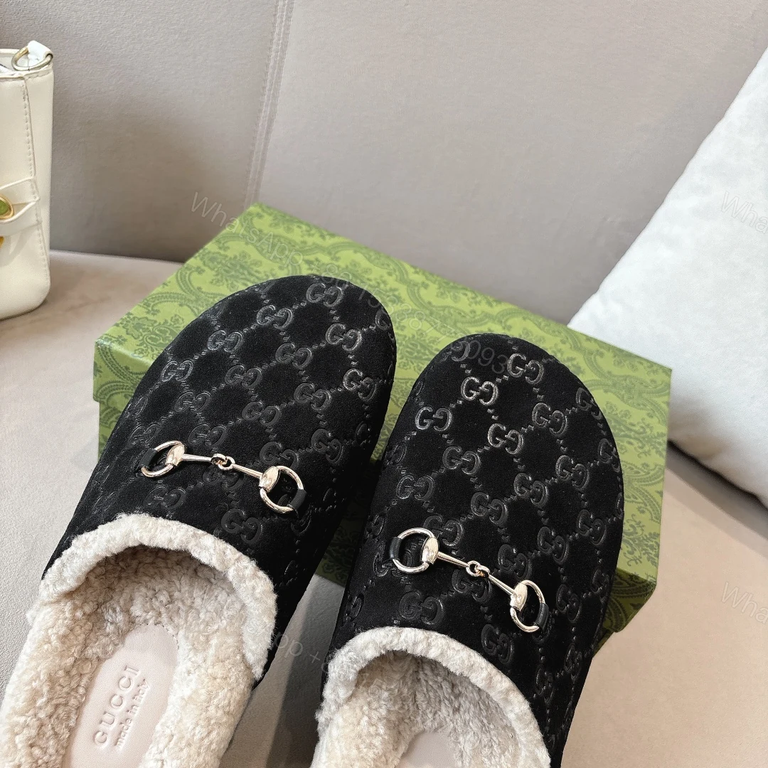 View 4 of GUCCI WOMEN’S HORSEBIT MULE GG SUEDE BLACK