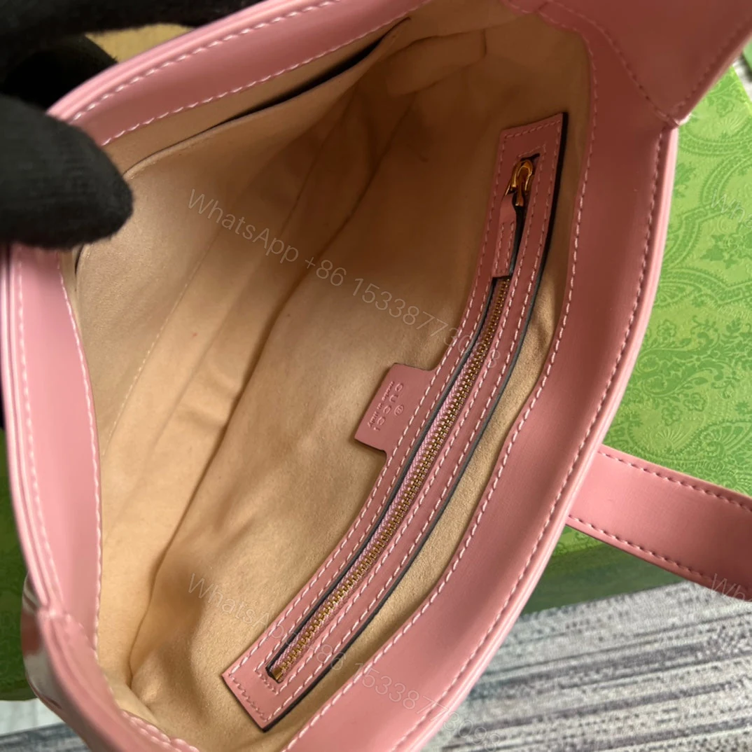 View 6 of GG JACKIE SMALL 28 SHOULDER BAG IN PINK PASTEL CALFSKIN