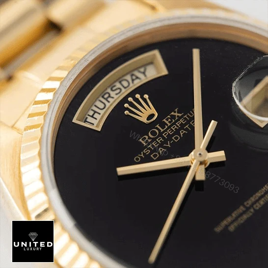 View 5 of Rolex Day-Date Onyx Dial 18038 – Bulang Jubilee Replica