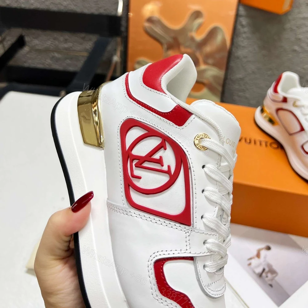 View 4 of Louis Vuitton Neo Run Away Sneaker White And Red