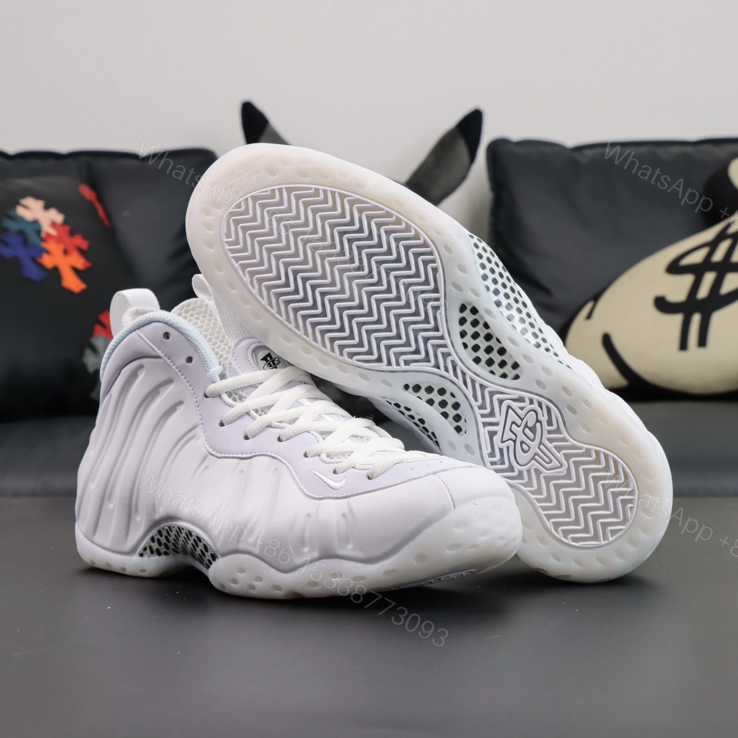 View 3 of Foamposite One “Triple White”