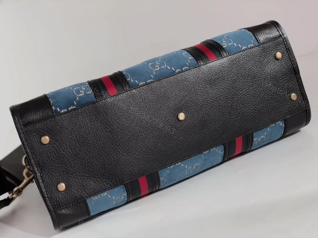 View 5 of GUCCI Velvet GG Monogram Textured Calfskin