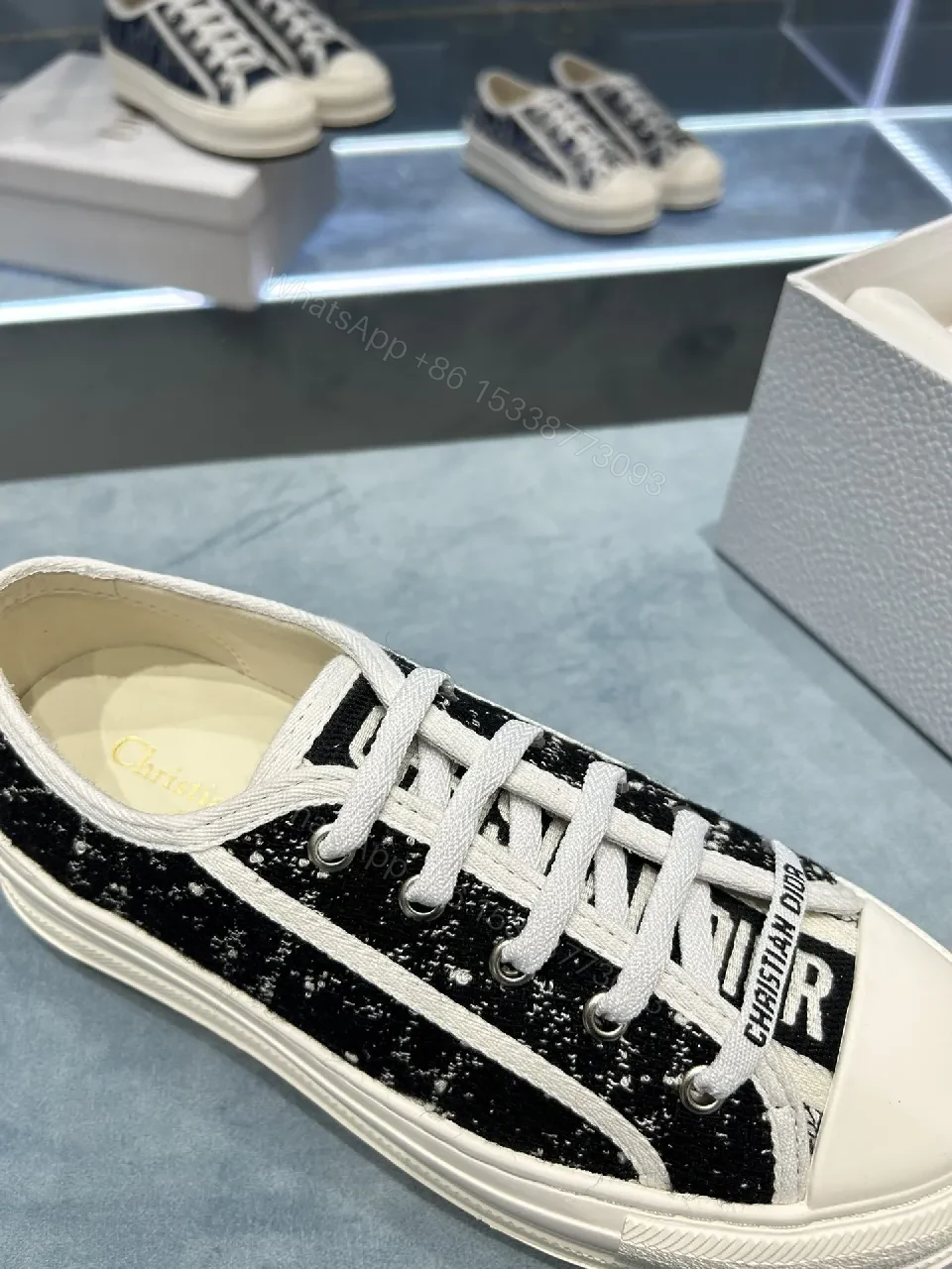 View 4 of Textured Knit Low-Top Sneaker, Premium Streetwear Style