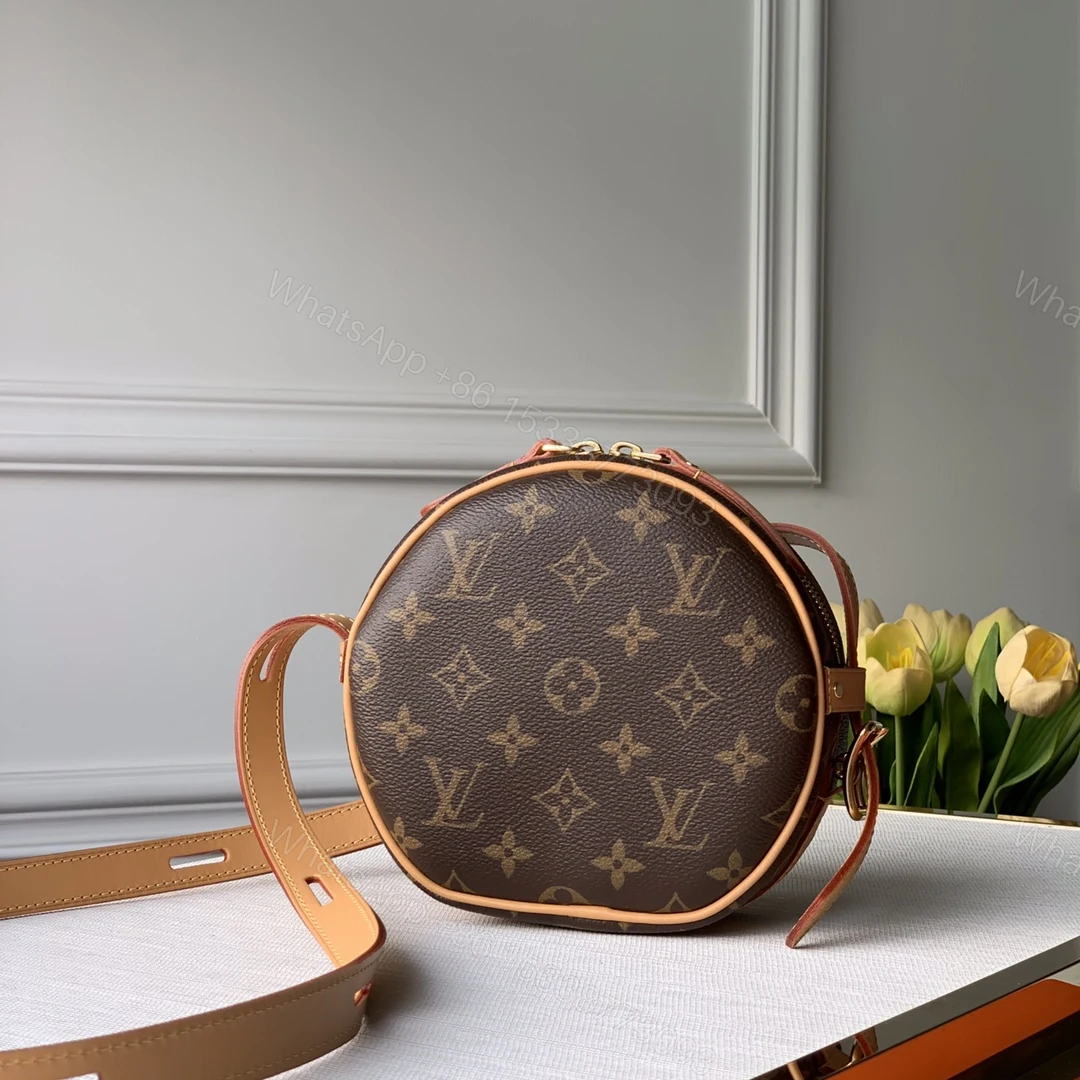 LV 老花圓形斜背包 高仿 Monogram 復古圓餅包 — view 1