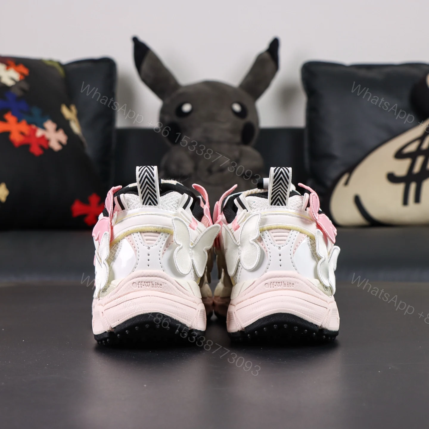 View 6 of Off White Be Right Back Pink Butterfly