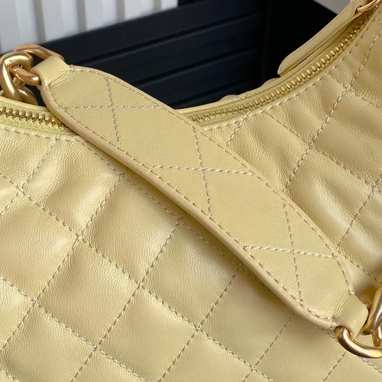View 2 of Chic Quilted Satchel with Gold Chain Strap â€“ Everyday Luxury