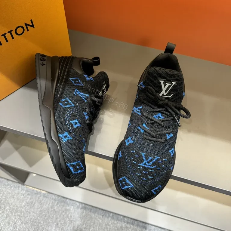 View 3 of Louis Vuitton Knit Runner: Blue Monogram, All-Day Comfort