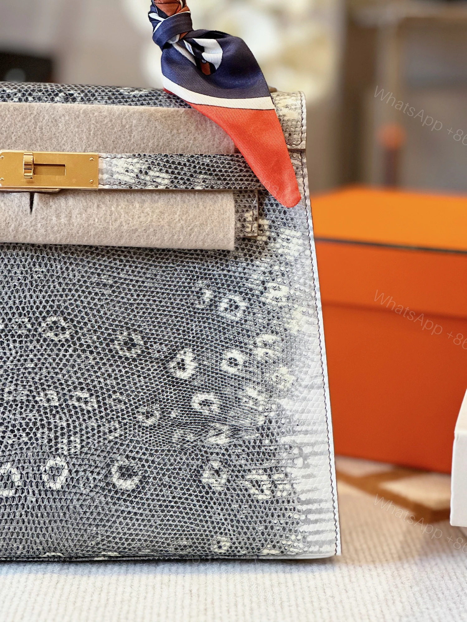 View 6 of Hermes Kelly 28 Genuine Lizard Leather – Limited Stock