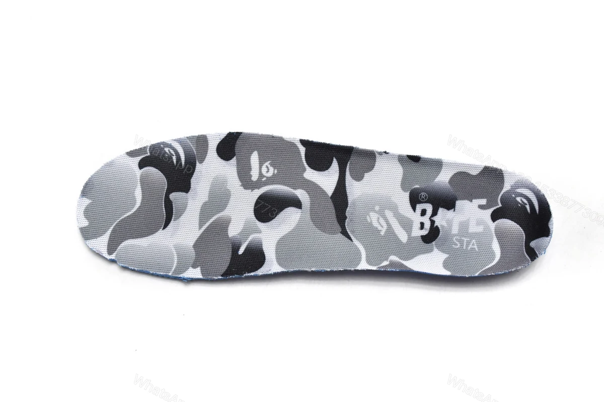 View 5 of Cheap Fake BapeSta Low White Grey Mirror Surface