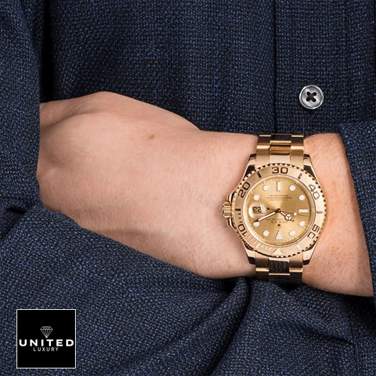 View 8 of Rolex Yacht-Master 16628 Champagne Dial Oyster